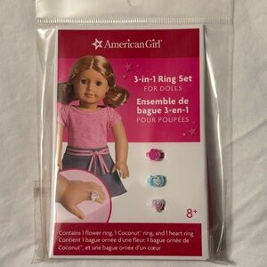 American Girl Pink 3-in-1 Ring Set for Dolls
